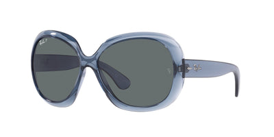 Ray-Ban JACKIE OHH II RB4098 Transparent Blue/Dark Grey Polarised #colour_transparent-blue-dark-grey-polarised