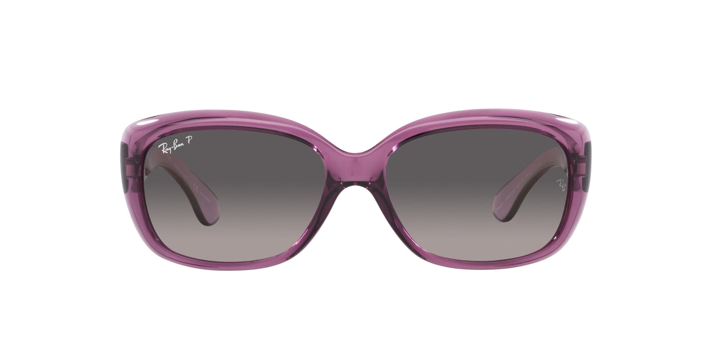 Ray-Ban Jackie OHH RB4101 Transparent Violet/Grey Gradient Polarised #colour_transparent-violet-grey-gradient-polarised