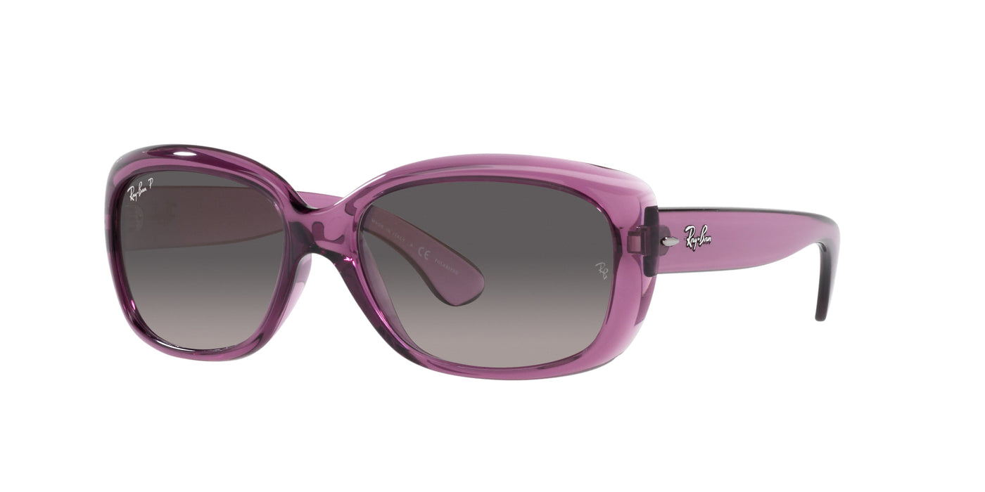 Ray-Ban Jackie OHH RB4101 Transparent Violet/Grey Gradient Polarised #colour_transparent-violet-grey-gradient-polarised