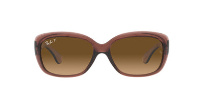 Ray-Ban Jackie OHH RB4101 Transparent Dark Brown/Brown Gradient Polarised #colour_transparent-dark-brown-brown-gradient-polarised