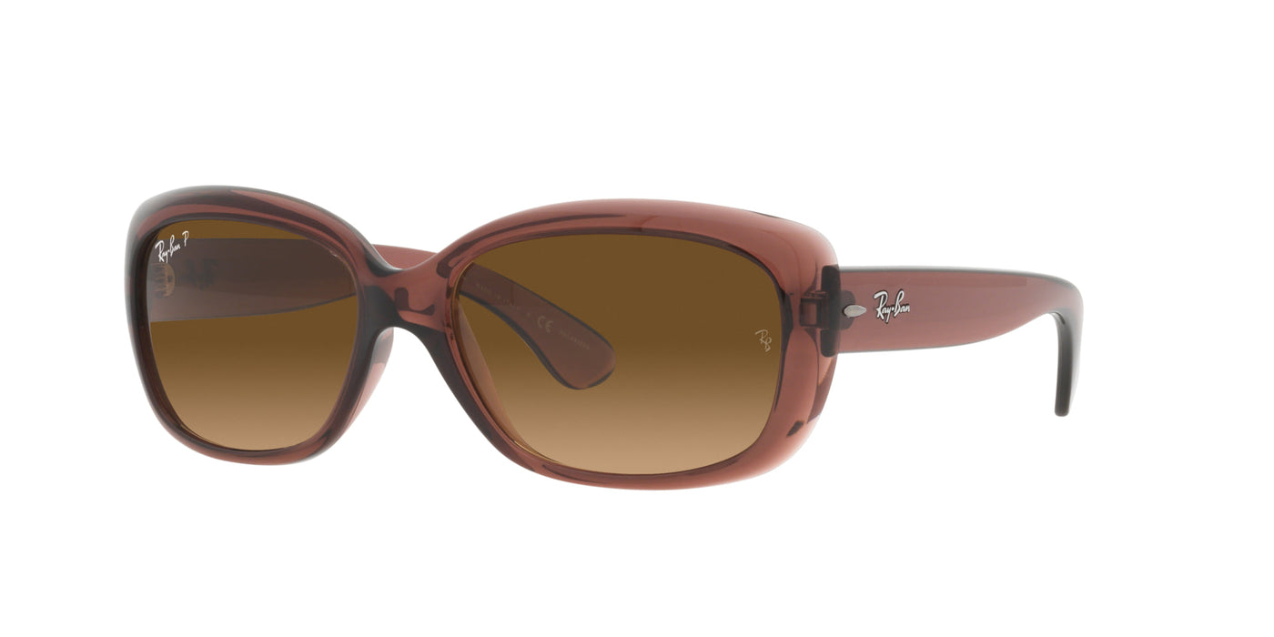 Ray-Ban Jackie OHH RB4101 Transparent Dark Brown/Brown Gradient Polarised #colour_transparent-dark-brown-brown-gradient-polarised