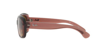 Ray-Ban Jackie OHH RB4101 Transparent Dark Brown/Brown Gradient Polarised #colour_transparent-dark-brown-brown-gradient-polarised