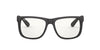 Ray-Ban Justin RB4165 Rubber Black/Clear #colour_rubber-black-clear