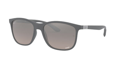 Ray-Ban Chromance RB4330CH Sand Grey/Grey Mirror Silver #colour_sand-grey-grey-mirror-silver