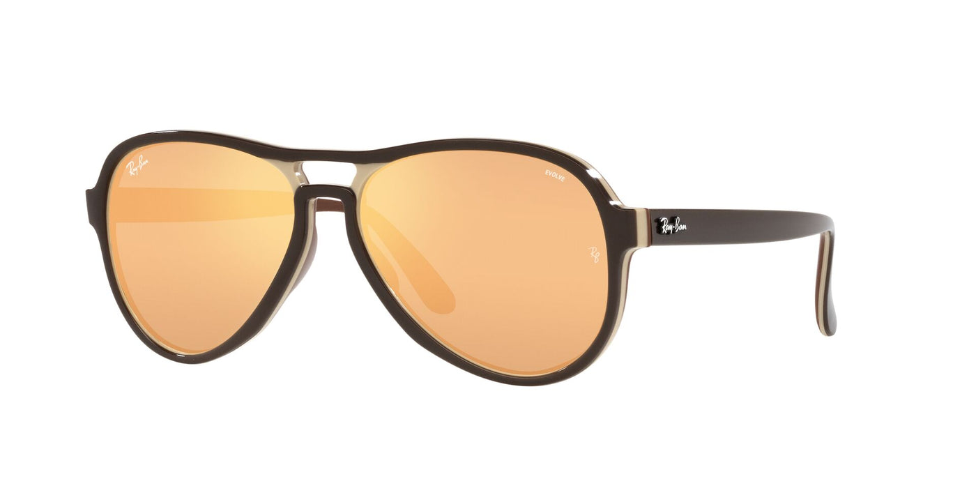 Ray-Ban Vagabond RB4355 Light  Brown/Photo Orange Mirror Gold #colour_light--brown-photo-orange-mirror-gold