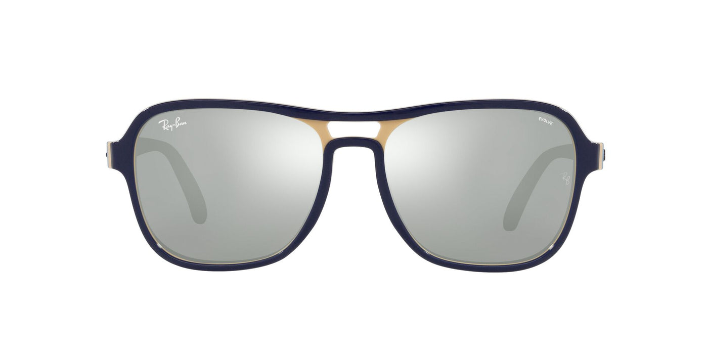 Ray-Ban State Side RB4356 Blue Creamy Light Blue/Photo Grey Mirror #colour_blue-creamy-light-blue-photo-grey-mirror