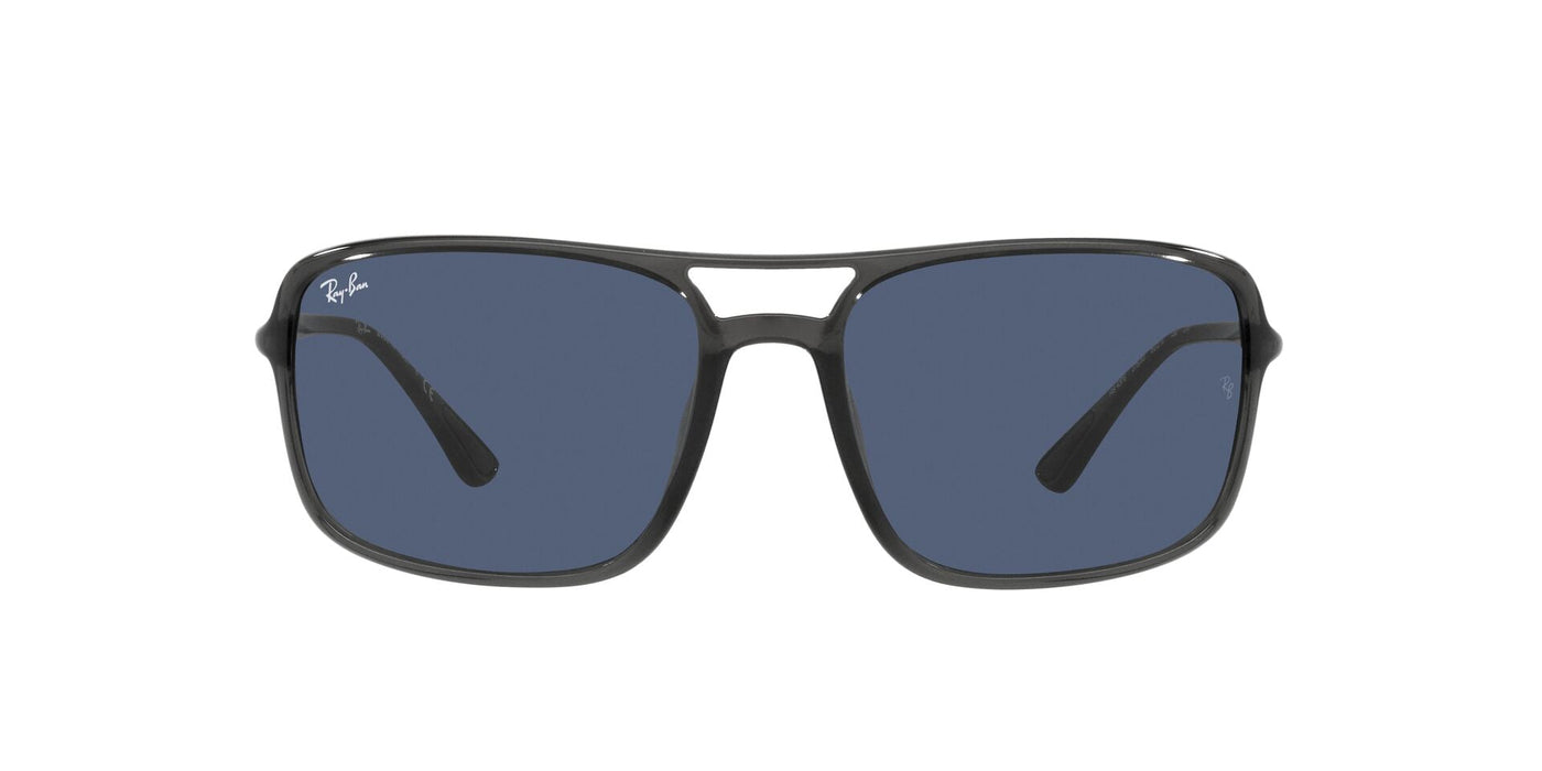 Ray-Ban RB4375 Transparent Grey/Dark Blue #colour_transparent-grey-dark-blue