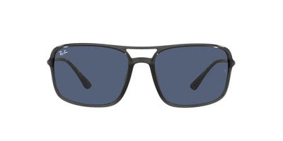 Ray-Ban RB4375 Transparent Grey/Dark Blue #colour_transparent-grey-dark-blue