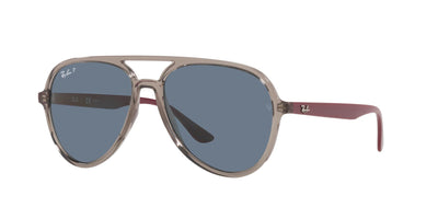 Ray-Ban RB4376 Transparent Grey/Dark Blue Polarised #colour_transparent-grey-dark-blue-polarised