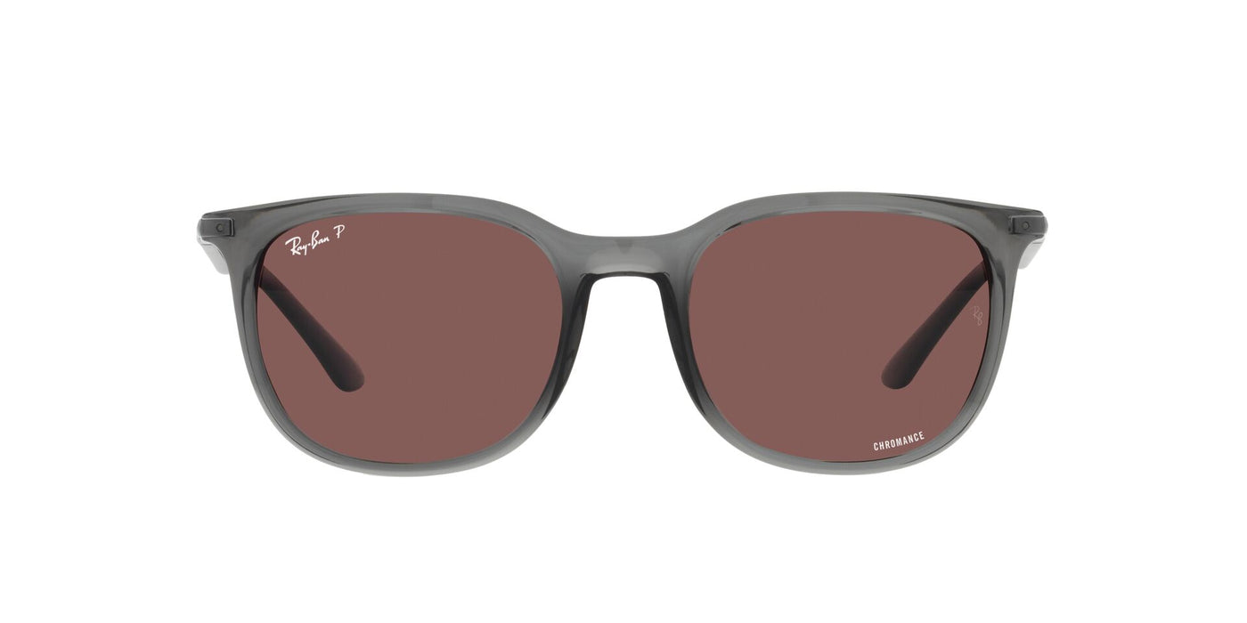 Ray-Ban RB4386 Transparent Grey/Polarised Dark Violet #colour_transparent-grey-polarised-dark-violet