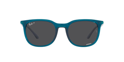 Ray-Ban RB4386 Transparent Turquoise/Polarised Dark Grey #colour_transparent-turquoise-polarised-dark-grey