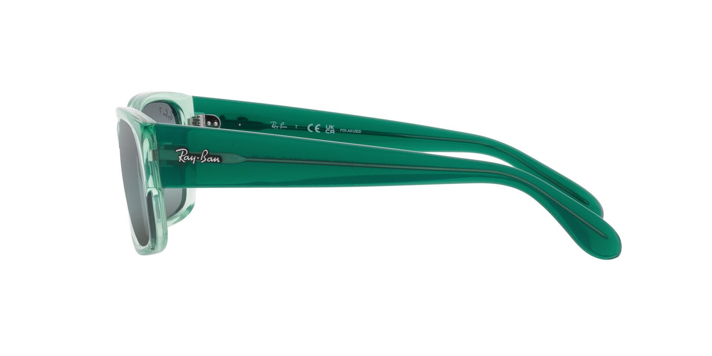 Ray-Ban RB4388 Transparent Green/Polarised Blue #colour_transparent-green-polarised-blue