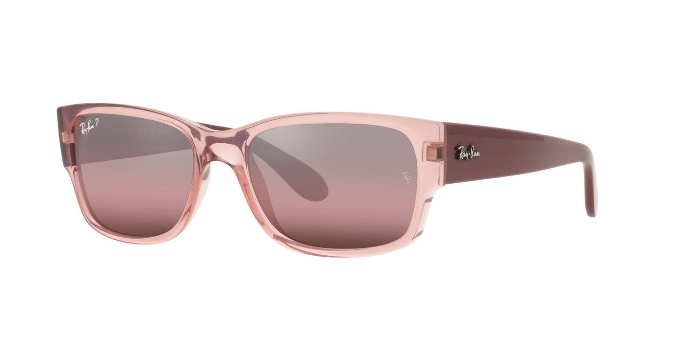 Ray-Ban RB4388 Transparent Pink/Polarised Wine #colour_transparent-pink-polarised-wine