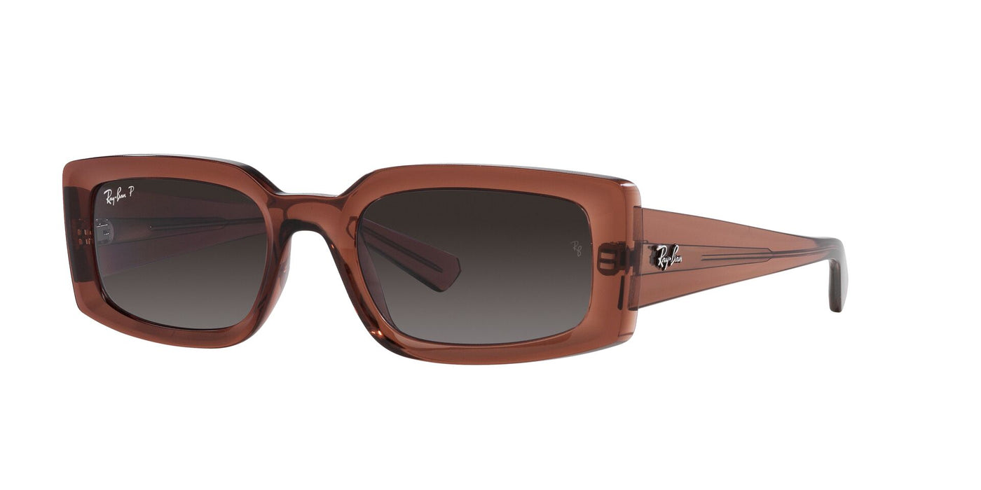 Ray-Ban Kiliane RB4395 Transparent Brown/Grey Polarised Gradient #colour_transparent-brown-grey-polarised-gradient