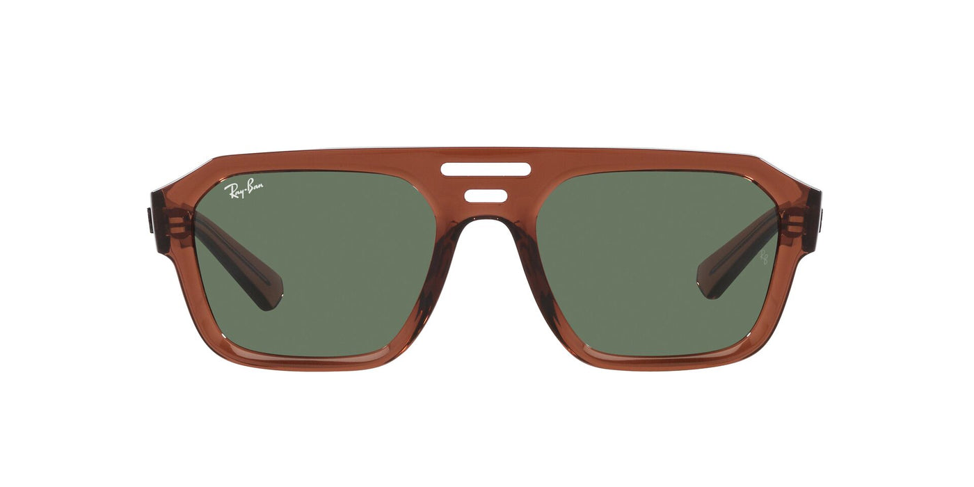 Ray-Ban Corrigan RB4397 Transparent Brown/Dark Green Green #colour_transparent-brown-dark-green-green