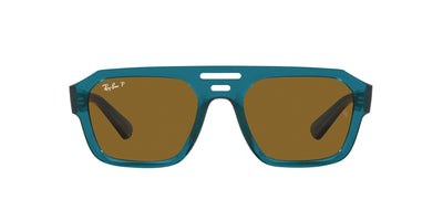 Ray-Ban Corrigan RB4397 Transparent Light Blue/Dark Brown Polarised #colour_transparent-light-blue-dark-brown-polarised