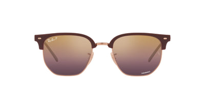 Ray-Ban New Clubmaster RB4416 Bordeaux  On Rose Gold/Polarised Wine #colour_bordeaux--on-rose-gold-polarised-wine