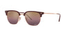 Ray-Ban New Clubmaster RB4416 Bordeaux  On Rose Gold/Polarised Wine #colour_bordeaux--on-rose-gold-polarised-wine