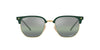 Ray-Ban New Clubmaster RB4416 Green On Arista/Polarised Green Mirror #colour_green-on-arista-polarised-green-mirror