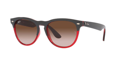 Ray-Ban Iris RB4471 Grey On Transparent Red/Gradient Brown #colour_grey-on-transparent-red-gradient-brown