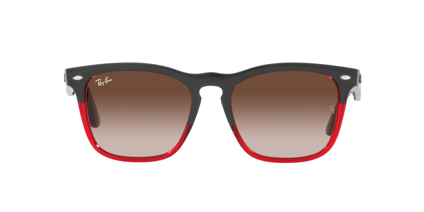 Ray-Ban Steve RB4487 Grey On Transparent Red/Gradient Brown #colour_grey-on-transparent-red-gradient-brown