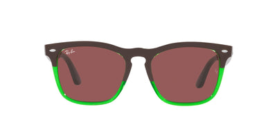 Ray-Ban Steve RB4487 Dark Brown On Transparent Green/Dark Violet #colour_dark-brown-on-transparent-green-dark-violet