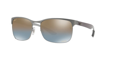 Ray-Ban RB8319CH Gunmetal/Brown #colour_gunmetal-brown