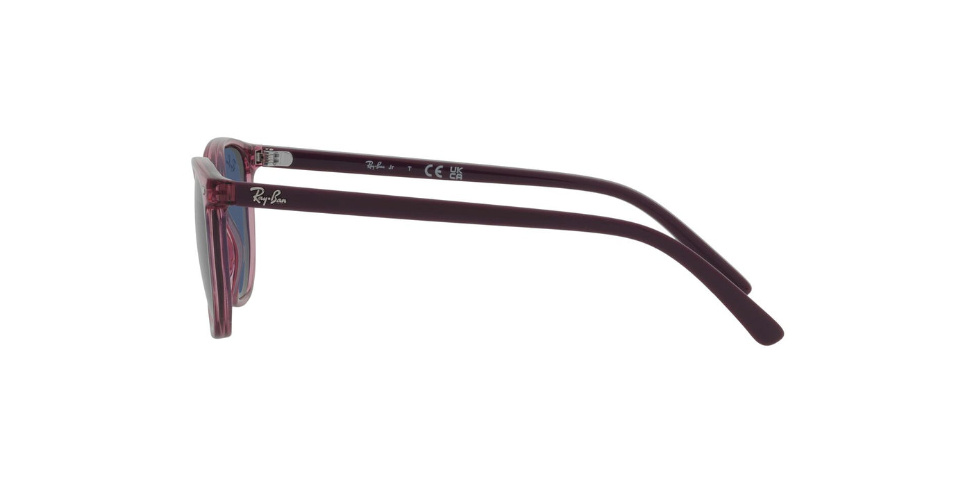 Ray-Ban Junior Elliot RJ9097S Transparent Pink/Dark Blue #colour_transparent-pink-dark-blue