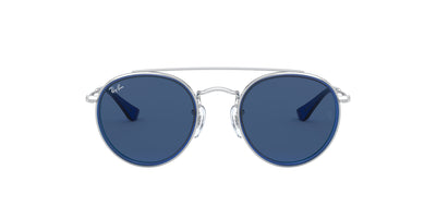 Ray-Ban Junior RJ9647S Blue On Silver/Dark Blue #colour_blue-on-silver-dark-blue