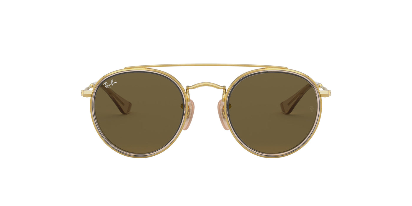 Ray-Ban Junior RJ9647S Brown On Arista/Dark Brown #colour_brown-on-arista-dark-brown