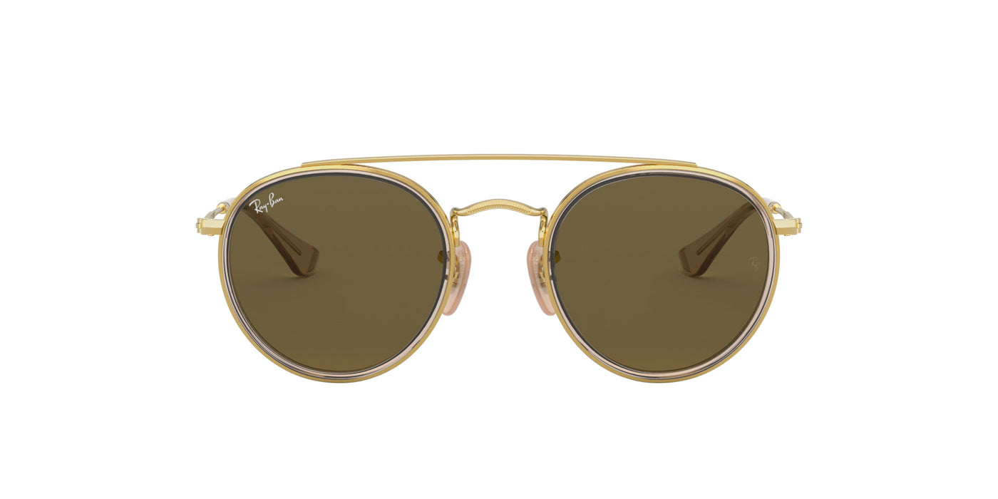 Ray-Ban Junior RJ9647S Brown On Arista/Dark Brown #colour_brown-on-arista-dark-brown