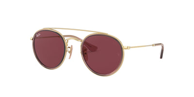 Ray-Ban Junior RJ9647S Pink On Arista/Dark Violet #colour_pink-on-arista-dark-violet