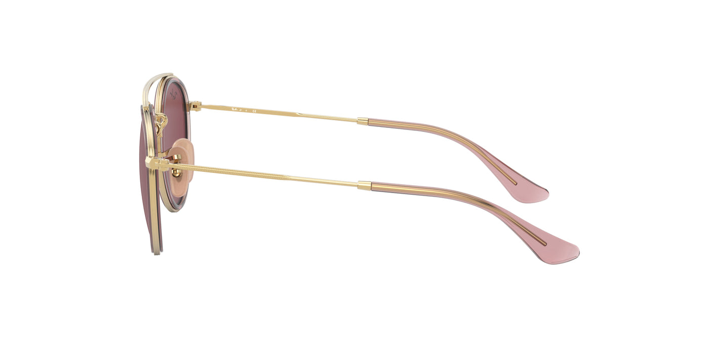 Ray-Ban Junior RJ9647S Pink On Arista/Dark Violet #colour_pink-on-arista-dark-violet