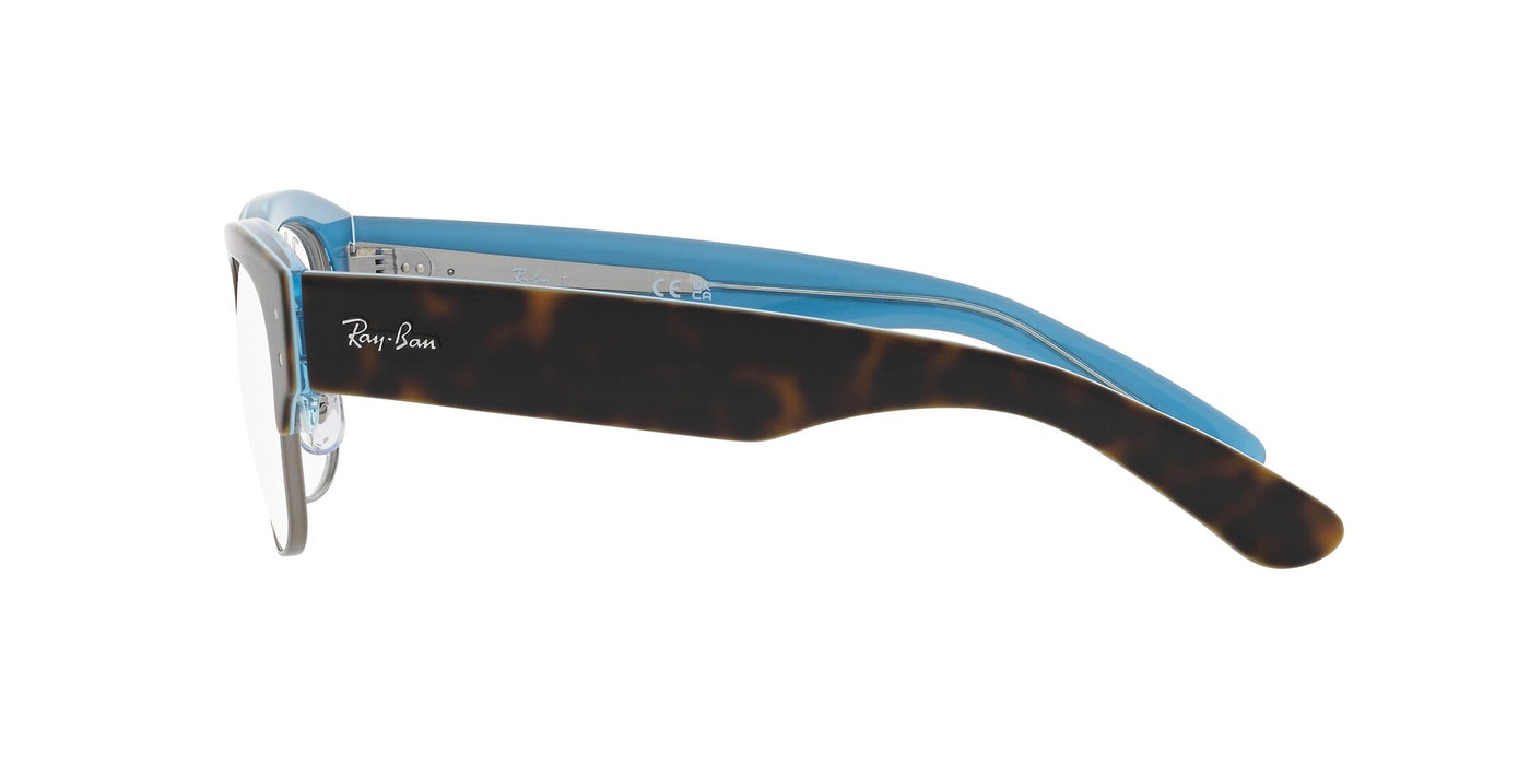 Ray-Ban Mega Clubmaster RB0316V Havana On Blue On Gunmetal #colour_havana-on-blue-on-gunmetal