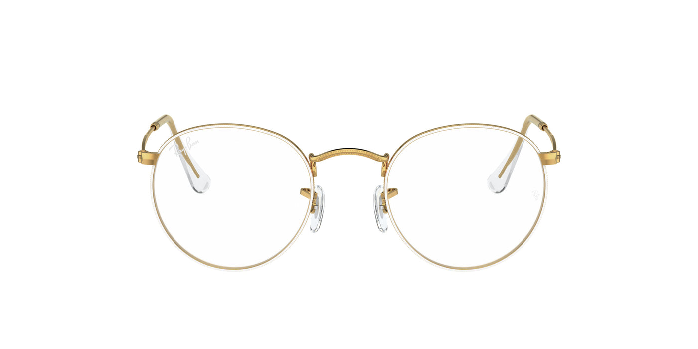 Ray-Ban RB3447V White On Legend Gold #colour_white-on-legend-gold