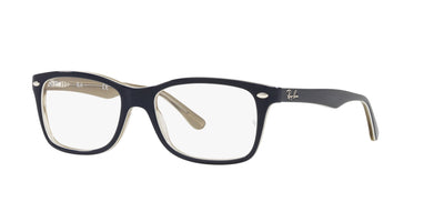Ray-Ban RB5228 Blue On Trasparent Light Brown #colour_blue-on-trasparent-light-brown