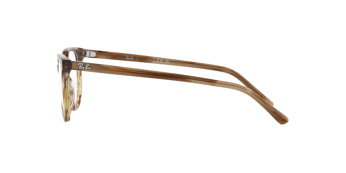 Ray-Ban Elliot RB5397 Striped Brown Green #colour_striped-brown-green