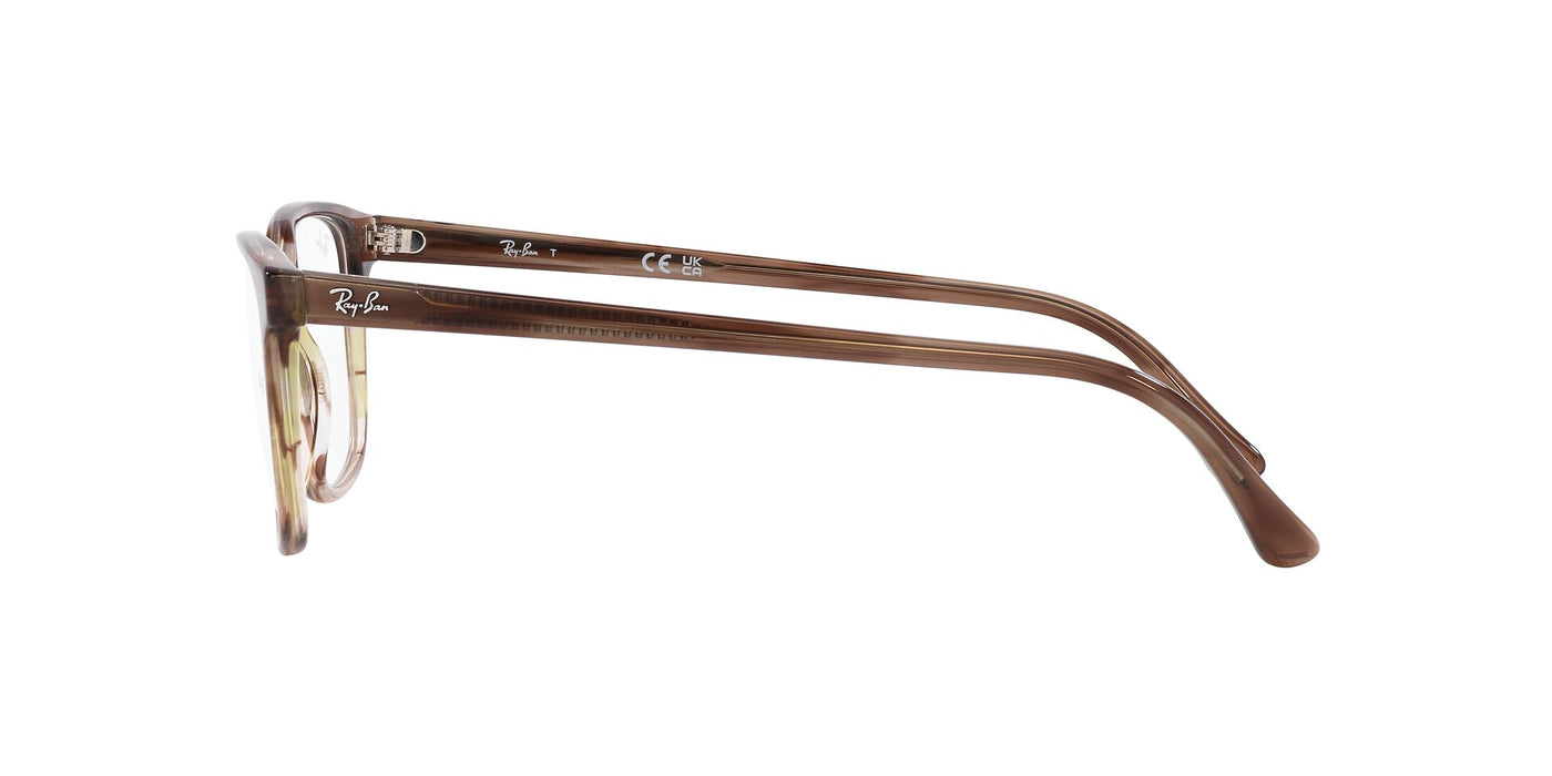 Ray-Ban RB5418 Striped Brown Green #colour_striped-brown-green