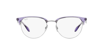 Ray-Ban RB6396 Transparent Violet On Silver #colour_transparent-violet-on-silver