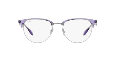 Ray-Ban RB6396 Transparent Violet On Silver #colour_transparent-violet-on-silver