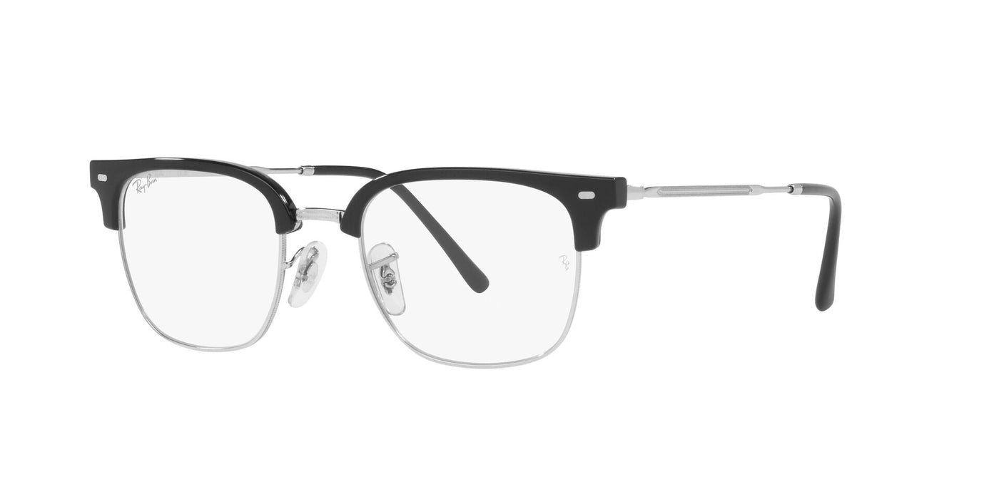 Ray-Ban New Clubmaster RB7216 Black On Silver #colour_black-on-silver