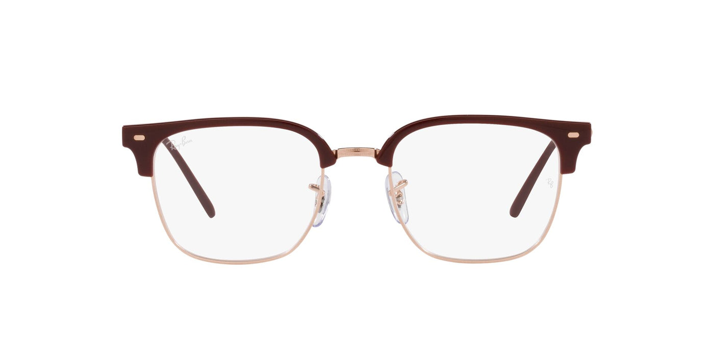 Ray-Ban New Clubmaster RB7216 Bordeaux On Rose Gold #colour_bordeaux-on-rose-gold