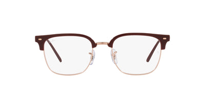 Ray-Ban New Clubmaster RB7216 Bordeaux On Rose Gold #colour_bordeaux-on-rose-gold