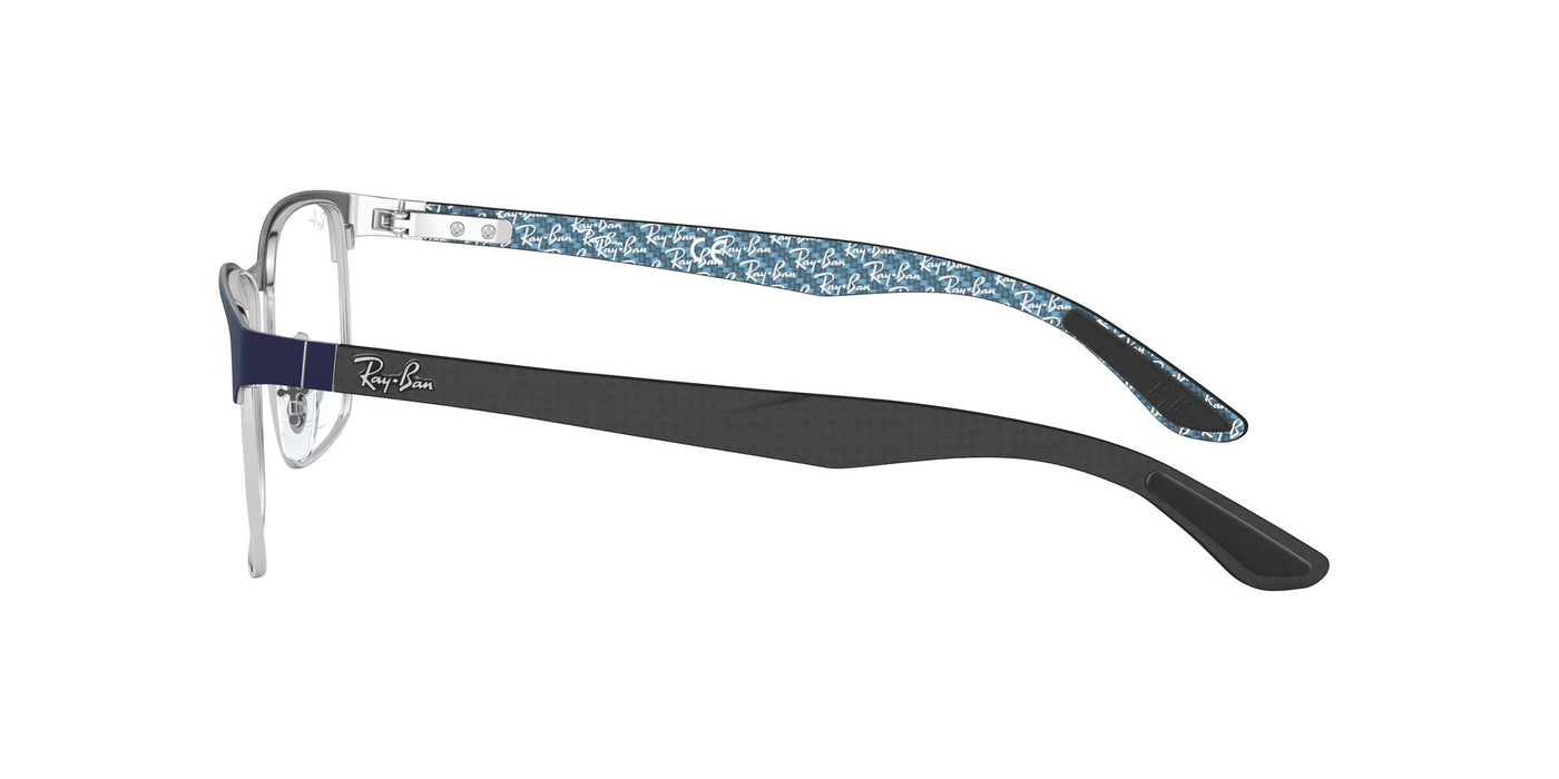 Ray-Ban RB8416 Matte Blue On Silver #colour_matte-blue-on-silver