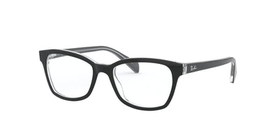 Ray-Ban Junior RB1591 Black On Transparent #colour_black-on-transparent