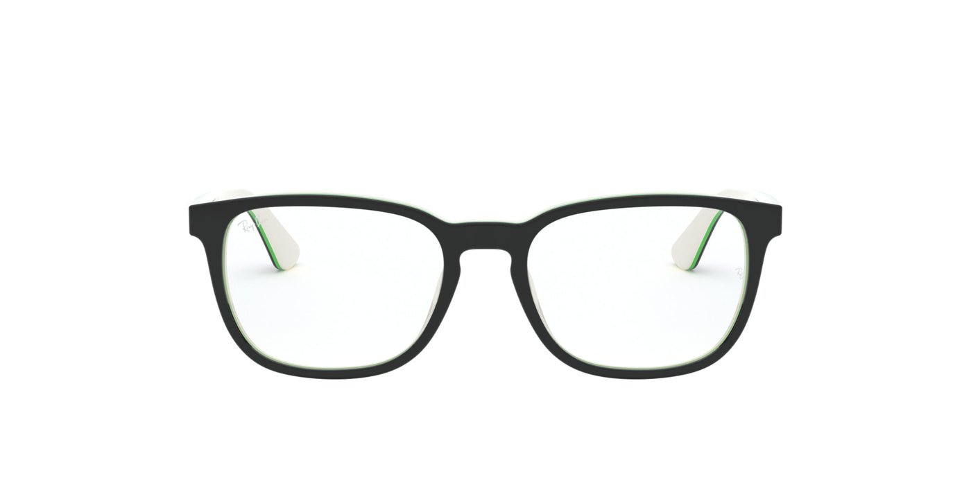 Ray-Ban Junior RB1592 Black On White/Green #colour_black-on-white-green