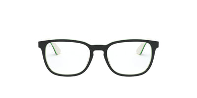Ray-Ban Junior RB1592 Black On White/Green #colour_black-on-white-green