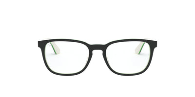 Ray-Ban Junior RB1592 Black On White/Green #colour_black-on-white-green