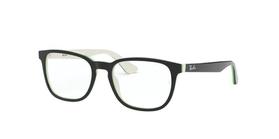 Ray-Ban Junior RB1592 Black On White/Green #colour_black-on-white-green