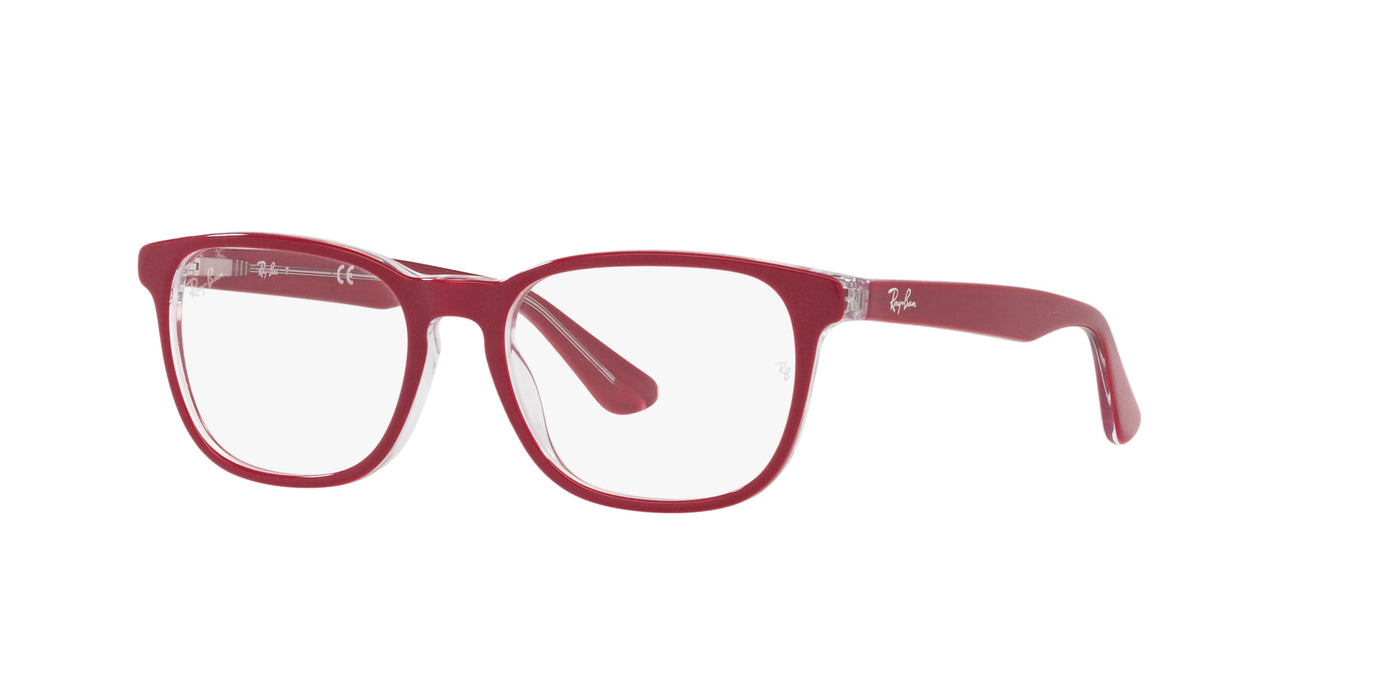 Ray-Ban Junior RB1592 Red On Transparent #colour_red-on-transparent